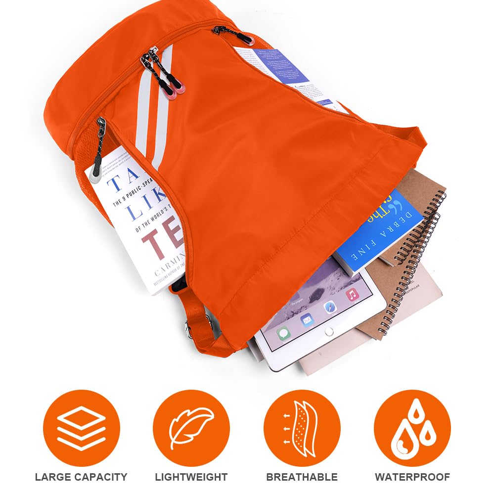 Fashion sports backpacks, gym bag, large capacity drawstring sports bag