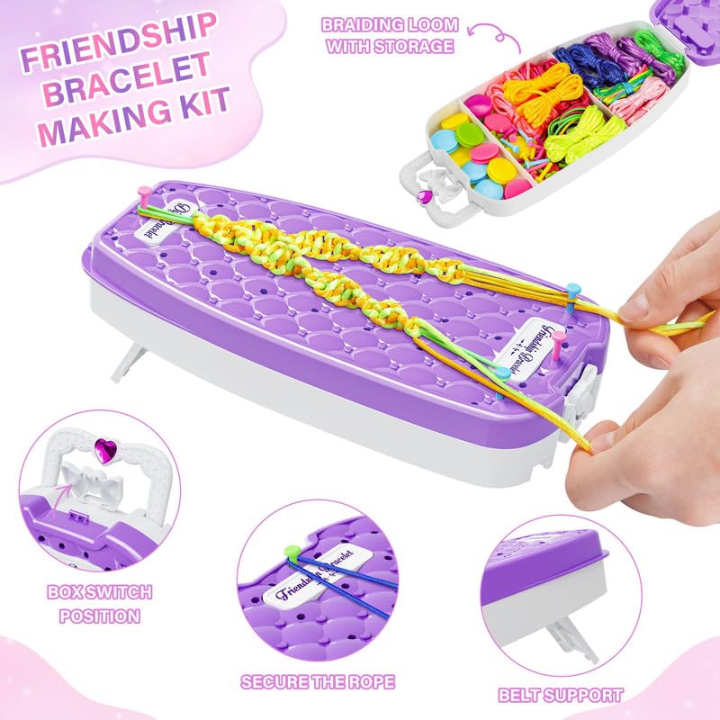 Friendship bracelet making kit,Arts & Crafts,DIY bracelet making kit,Toy gift