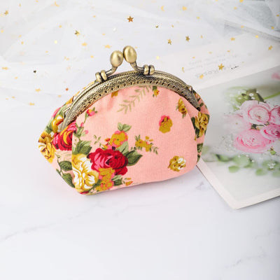 Porte-monnaie floral Porte-monnaie Retro Bag