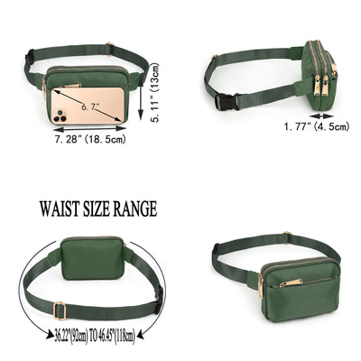 Sac de Taille en Nylon Imperméable