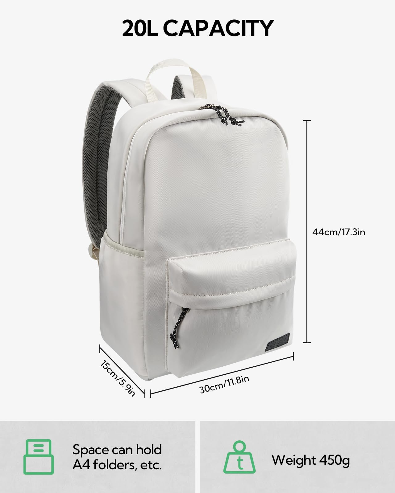 Sac à dos scolaire léger : sac à dos scolaire décontracté avec compartiment pour ordinateur portable sac à dos de randonnée