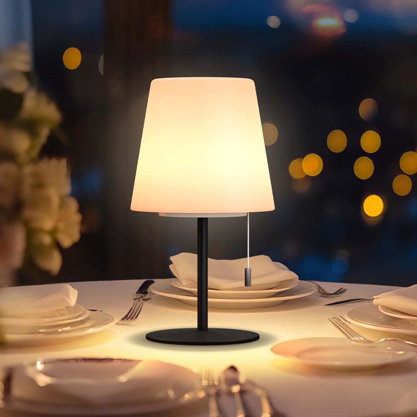 LED Outdoor Table Lamp with 8 Colors Cordless Lamp Table Lamp for outdoor garden bedroom camping