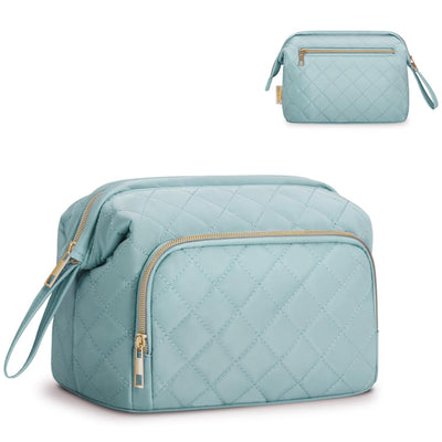 Grande trousse de maquillage, trousse de maquillage à large ouverture pour le maquillage et les voyages