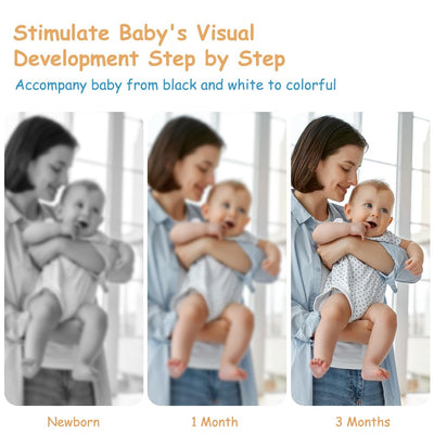 Sensory Toys cards, 20pcs contrast book baby, flashcards toddlers for visual stimulation and brain development