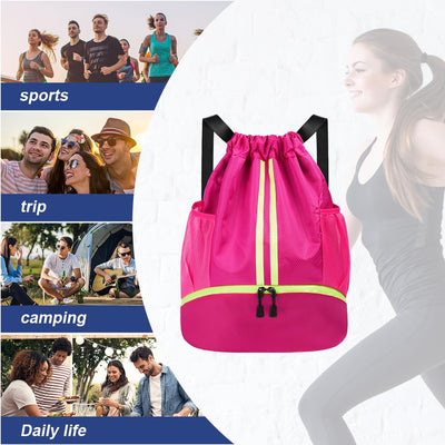 Fashion sports backpacks, gym bag, large capacity drawstring sports bag