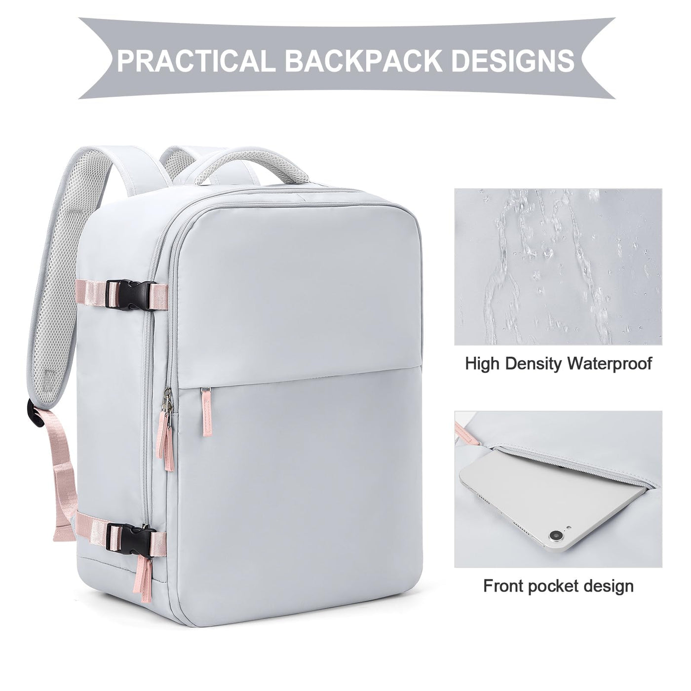 Sac à dos de voyage pour bagage à main d'avion sac à dos pour bagage à main d'avion ordinateur portable étanche