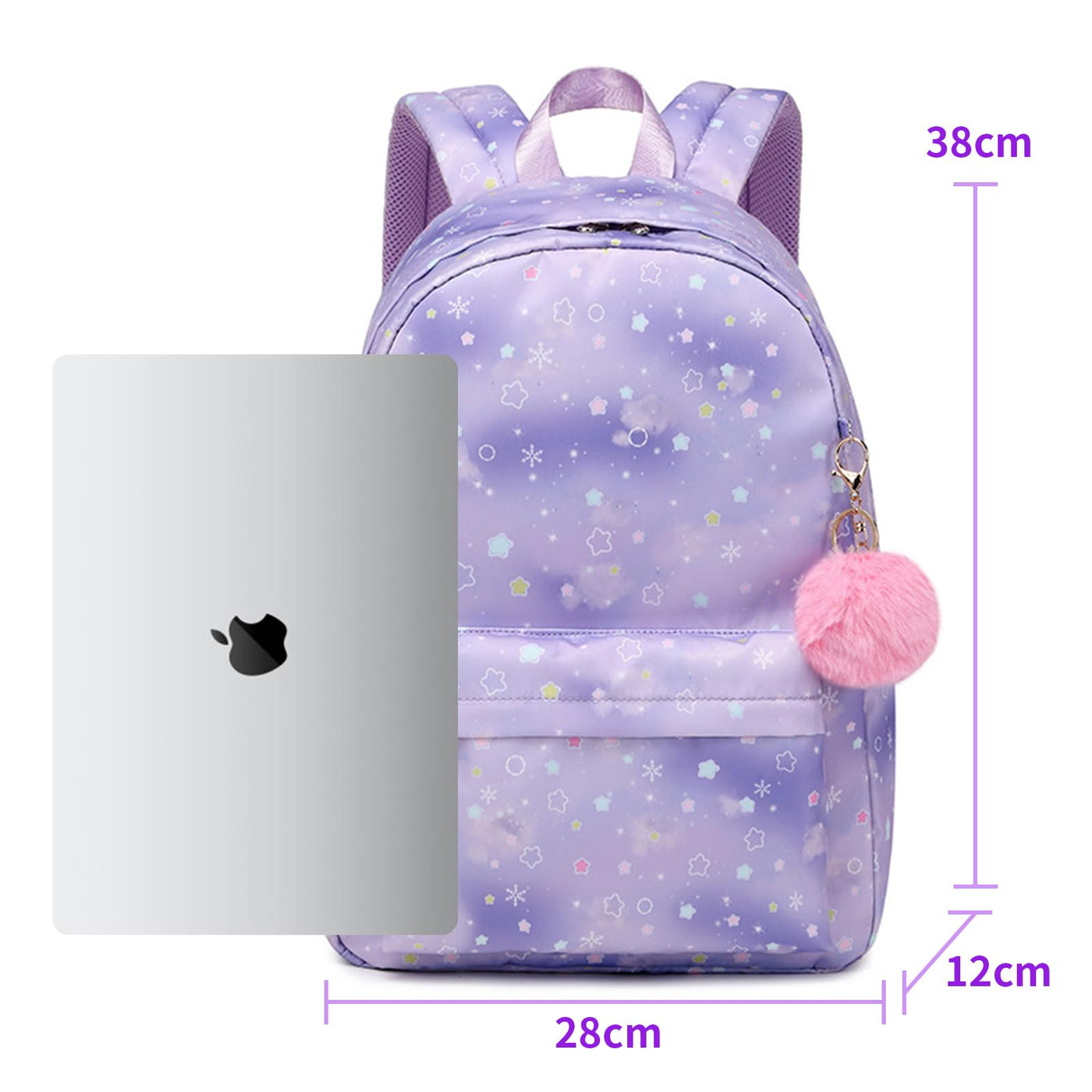 Sac à Dos Scolaire pour Enfants, jolis cartables avec Joli Pendentif