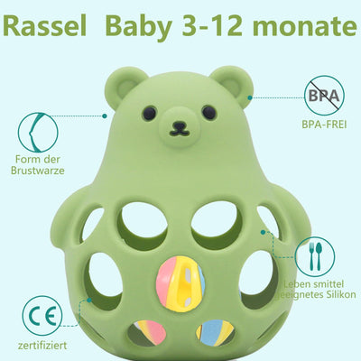 Boule de préhension pour bébé - jouet pour bébé，aide à la dentition pour bébé