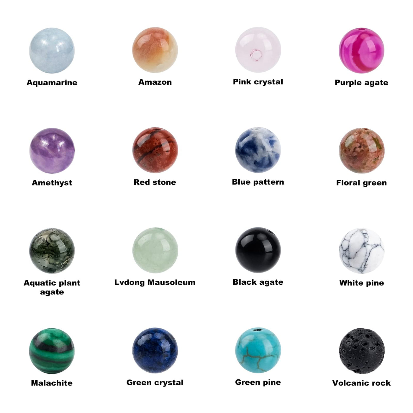Fabriquez votre Propre Ensemble De Bijoux, Perles Rondes En Pierres Précieuses Naturelles