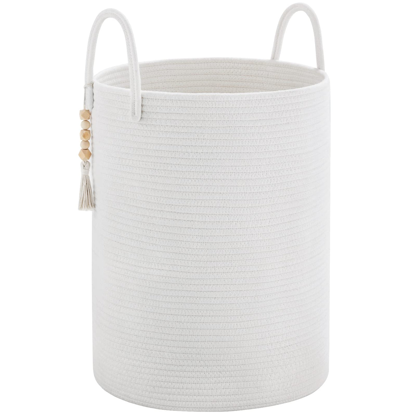 Braided Laundry Collector Toy Storage Storage Basket with Handle Handmade