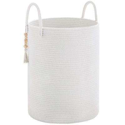 Braided Laundry Collector Toy Storage Storage Basket with Handle Handmade