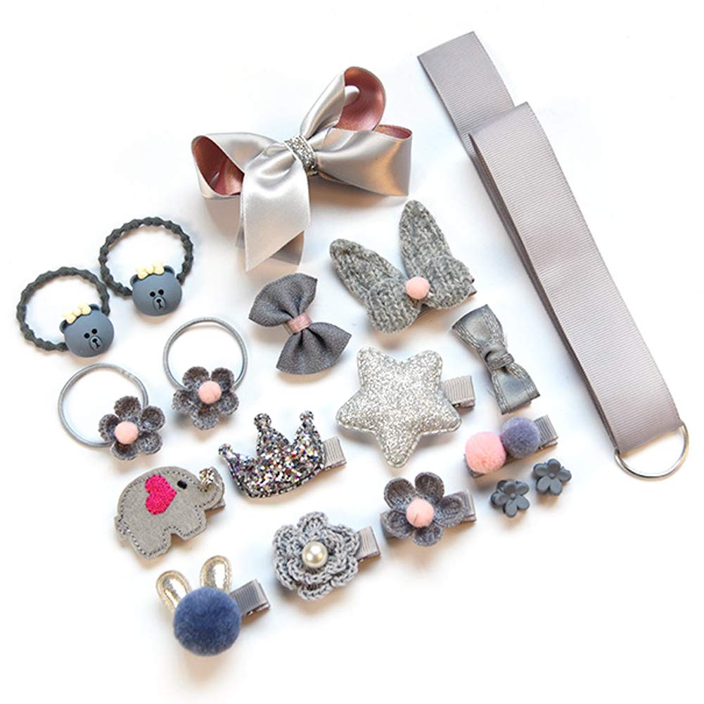 36 Stück Haarspangen Niedliche Haarschleifen Elastische Haargummis