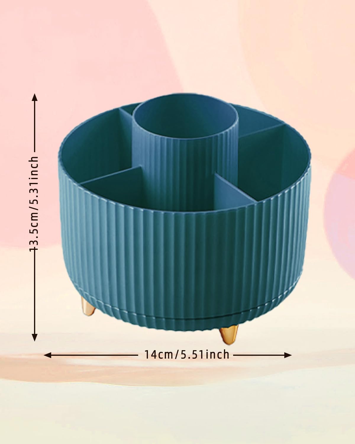 Cosmetic Makeup Organizer, 360°Rotatable Brush Organizer