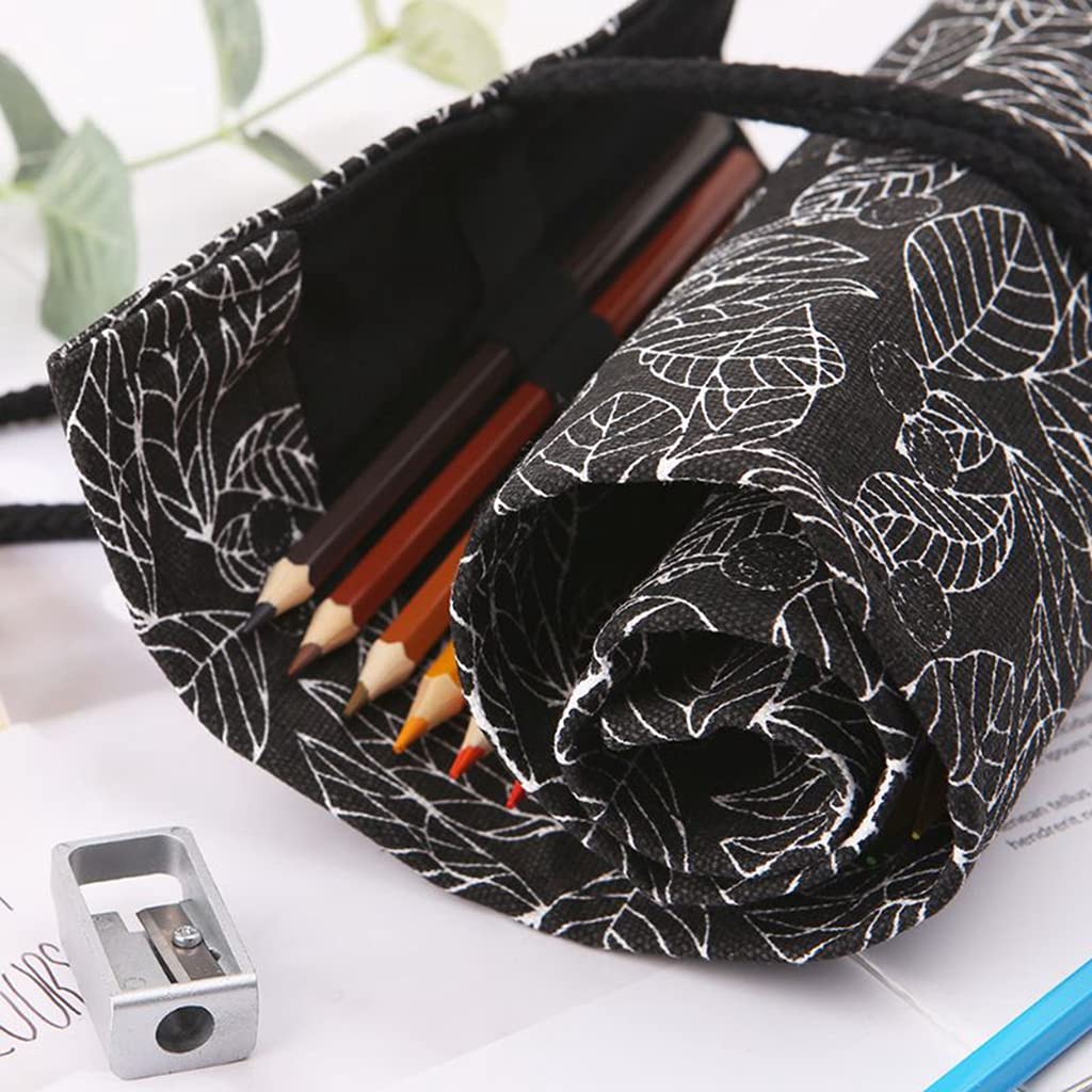 Canvas Pencil Wrap, 2 pieces 36 slots pencil wrap, pencil case