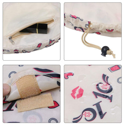 Trousse de maquillage de grande capacité avec cordon, trousse de maquillage de voyage portableм