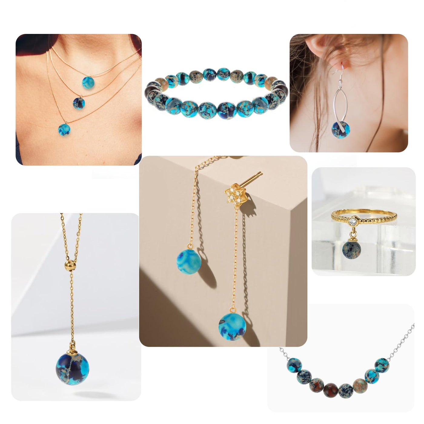 Bracelets en perles de pierre naturelle avec vos propres mains