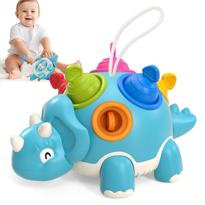 CastleMotor Toy, Baby Sensory Toy Dino Kinderspielzeug, frühe Entwicklung Lernen Spielzeug Geschenk, Pop Fidget Spinning Toy