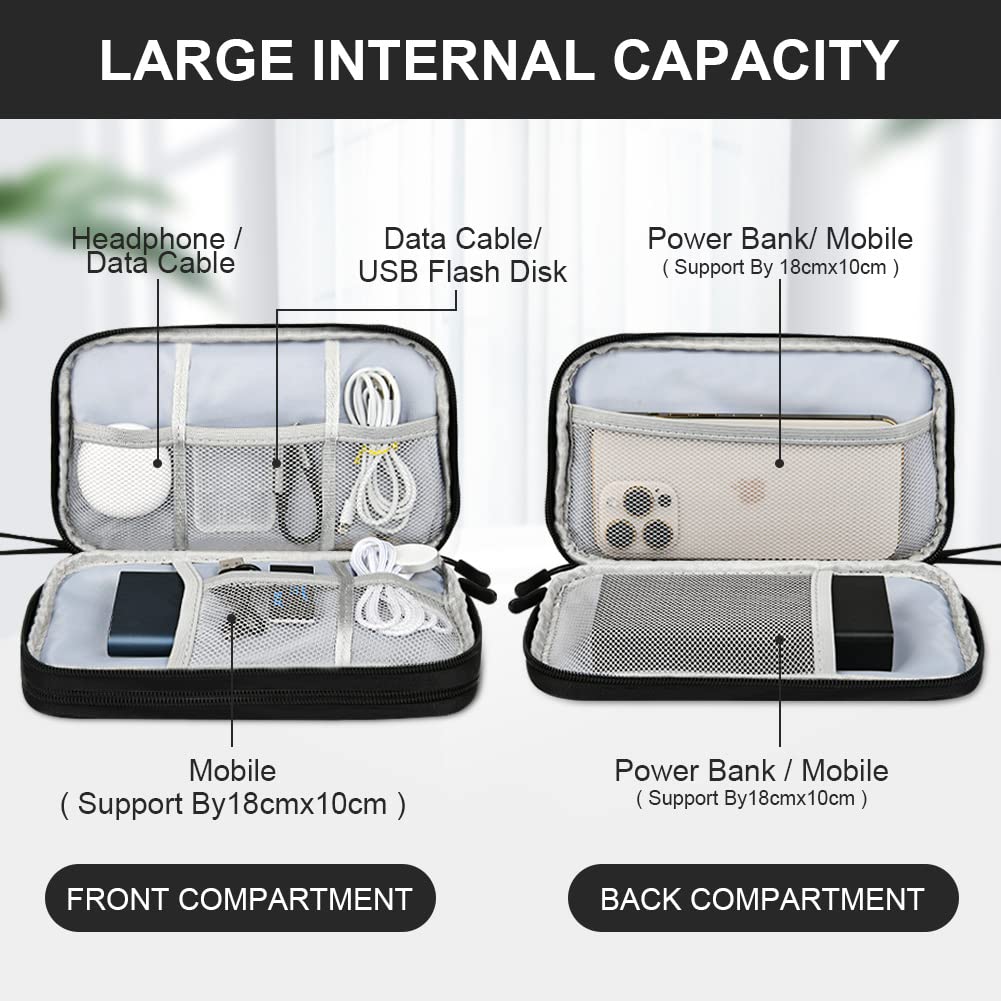 Cable bag, electronic bag, hard drive bag，electronics bag organizer