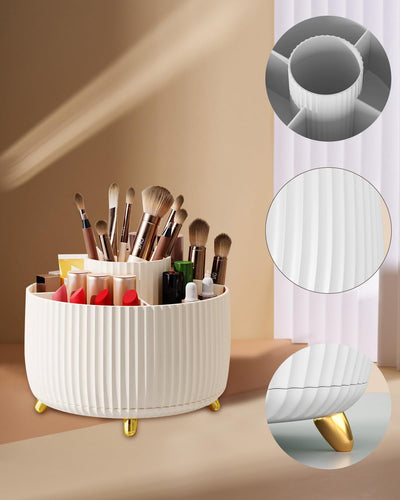 Cosmetic Makeup Organizer, 360°Rotatable Brush Organizer