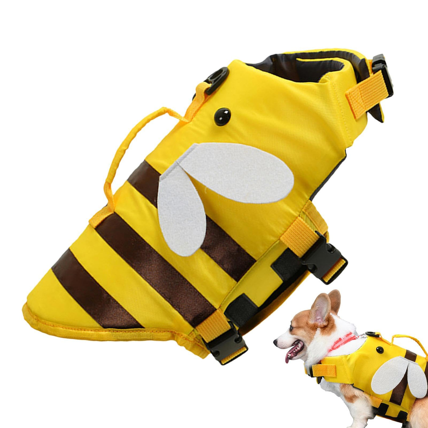 Gilet de sauvetage pour Chien, Gilet de sauvetage pour Chiens, Léger et sans danger pour les sports nautiques, Gilet de sauvetage pour chien avec Poignée, Gilet de sauvetage pour animaux de compagnie, Gilet de sauvetage pour chien à haute flottabilité