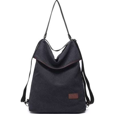 Canvas shoulder bag backpack handbag vintage shoulder bag anti theft hobo bag for everyday office school outing