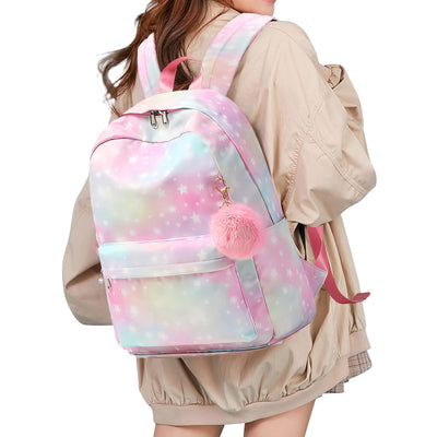 Kids School Backpack, Cute School Bags with Pretty Pendant