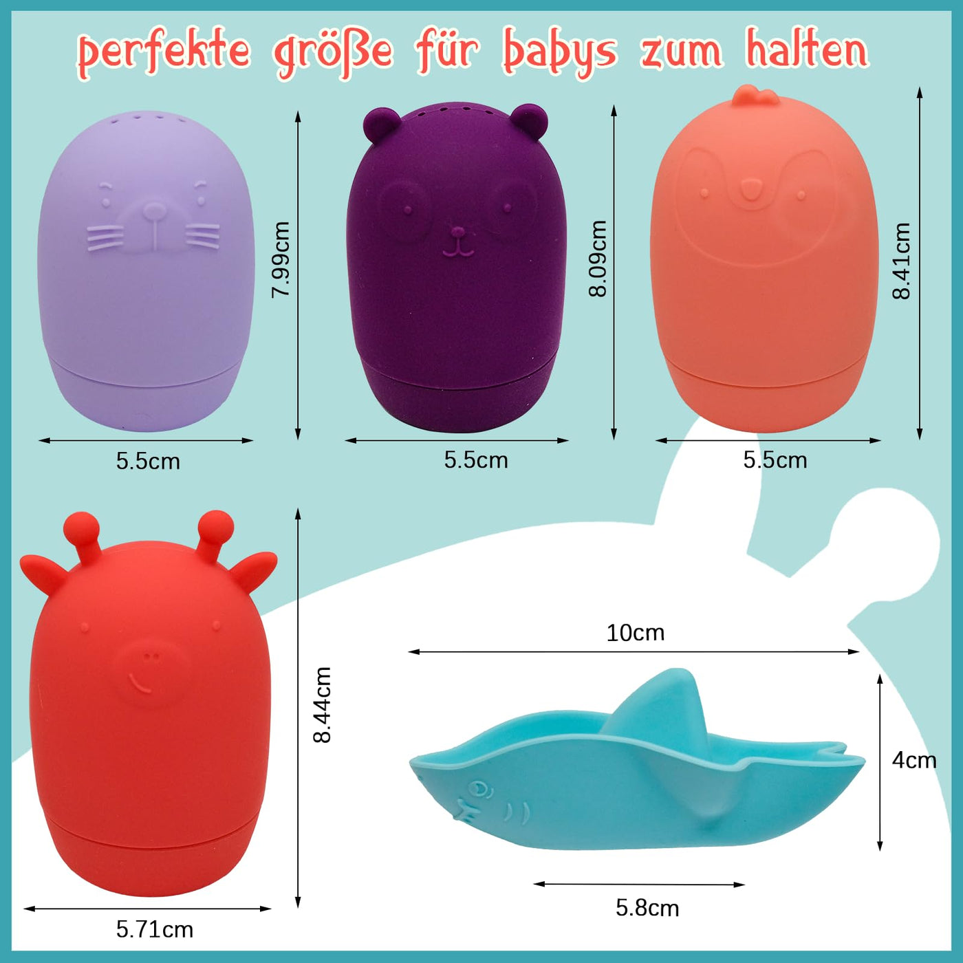 Bath toys, water toys Baby bath toys Mold-free bath toys