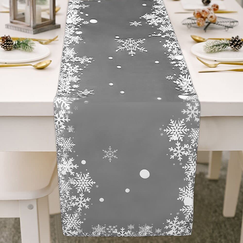 Chemin de table Noël moderne, chemin de table décor, chemin de table