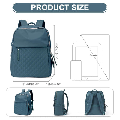 Rucksack Eleganter mittlerer Laptoprucksack Laptopfach USB-Ladeanschluss Schulrucksack Teen Rucksack Schule Wasserdichter Arbeitsrucksack