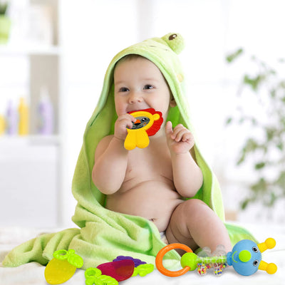 Baby rattle teether set baby toy shaker grasping rattle newborn toy musical rattles for babies