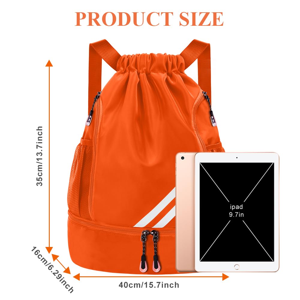 Fashion sports backpacks, gym bag, large capacity drawstring sports bag