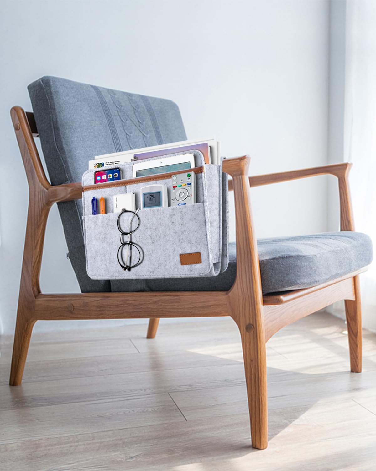 Bett Organizer Hook-in, Bett Tasche Hook-in dicken Filz Anti-Rutsch mit Schnalle