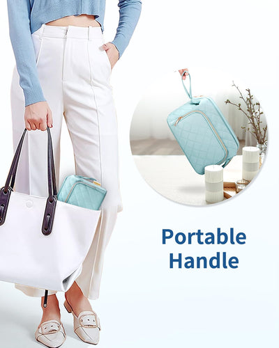 Grande trousse de maquillage, trousse de maquillage à large ouverture pour le maquillage et les voyages