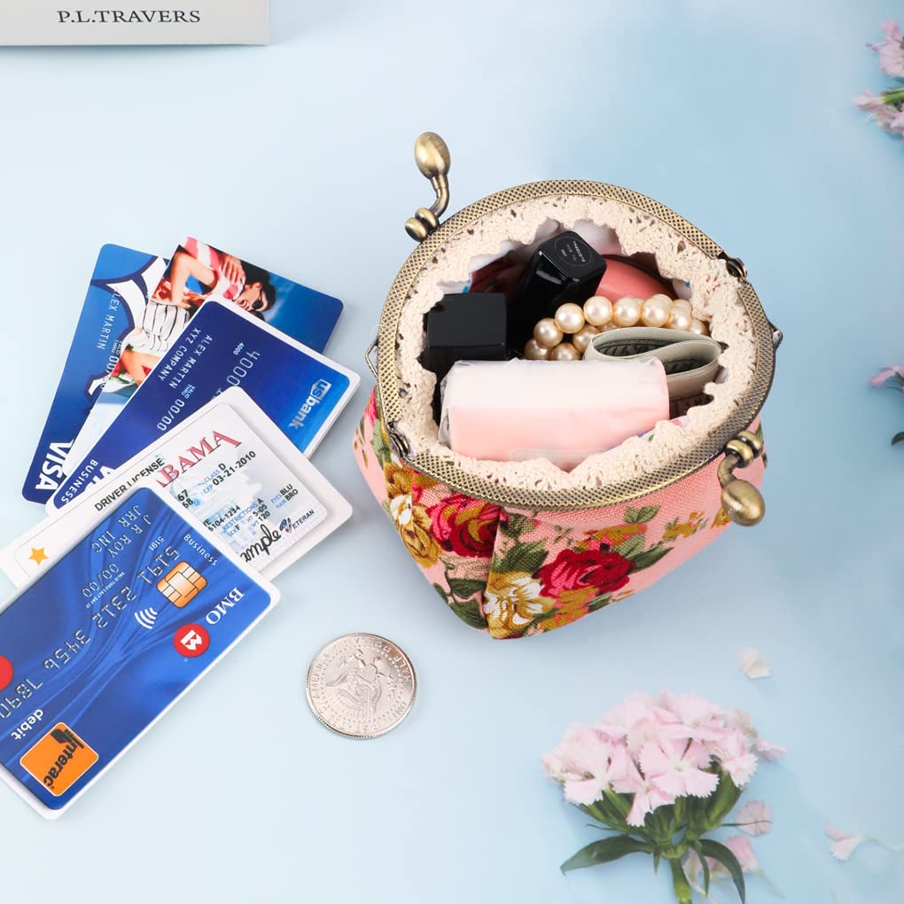 Porte-monnaie floral Porte-monnaie Retro Bag