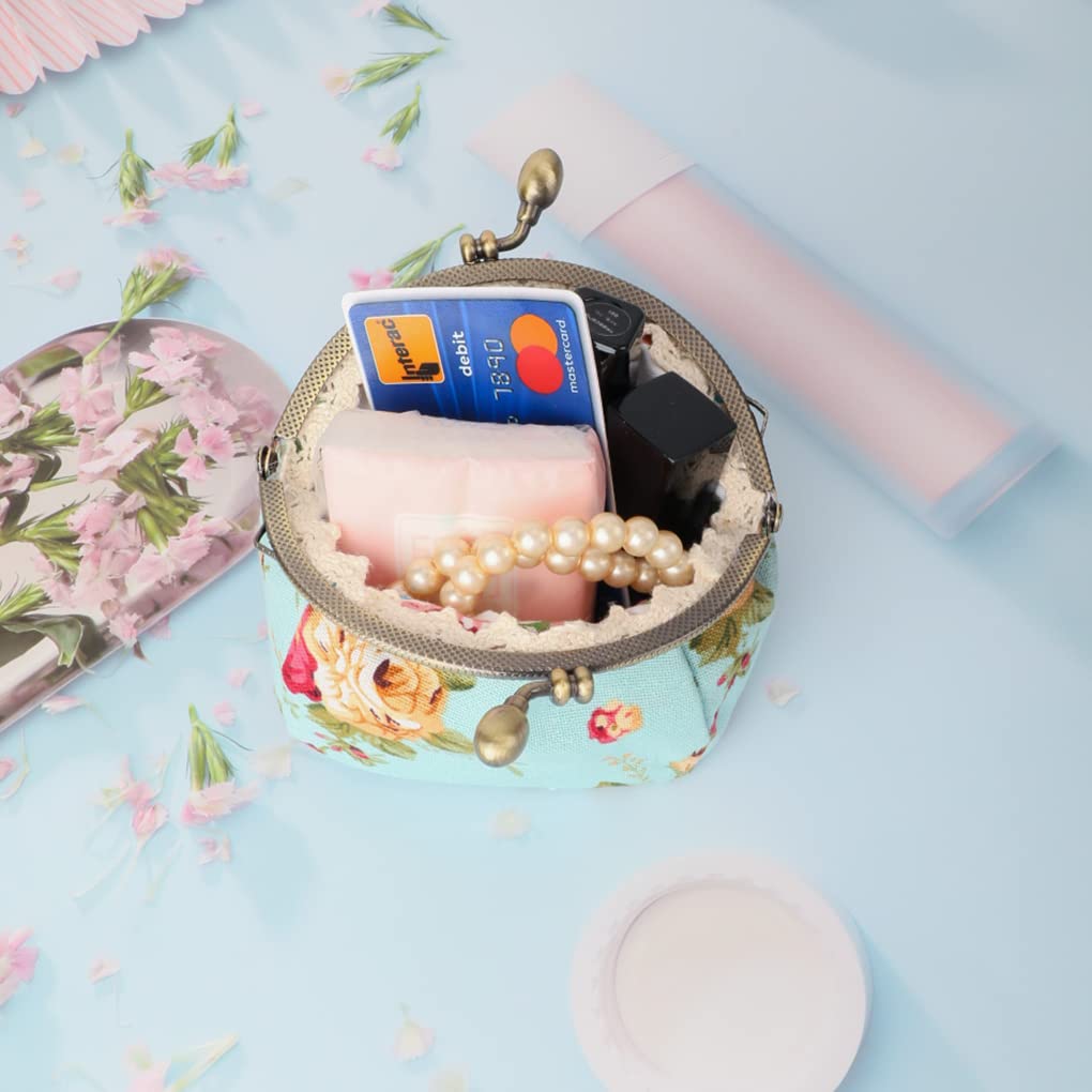 Porte-monnaie floral Porte-monnaie Retro Bag