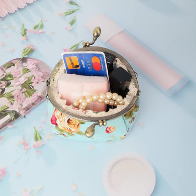 Porte-monnaie floral Porte-monnaie Retro Bag