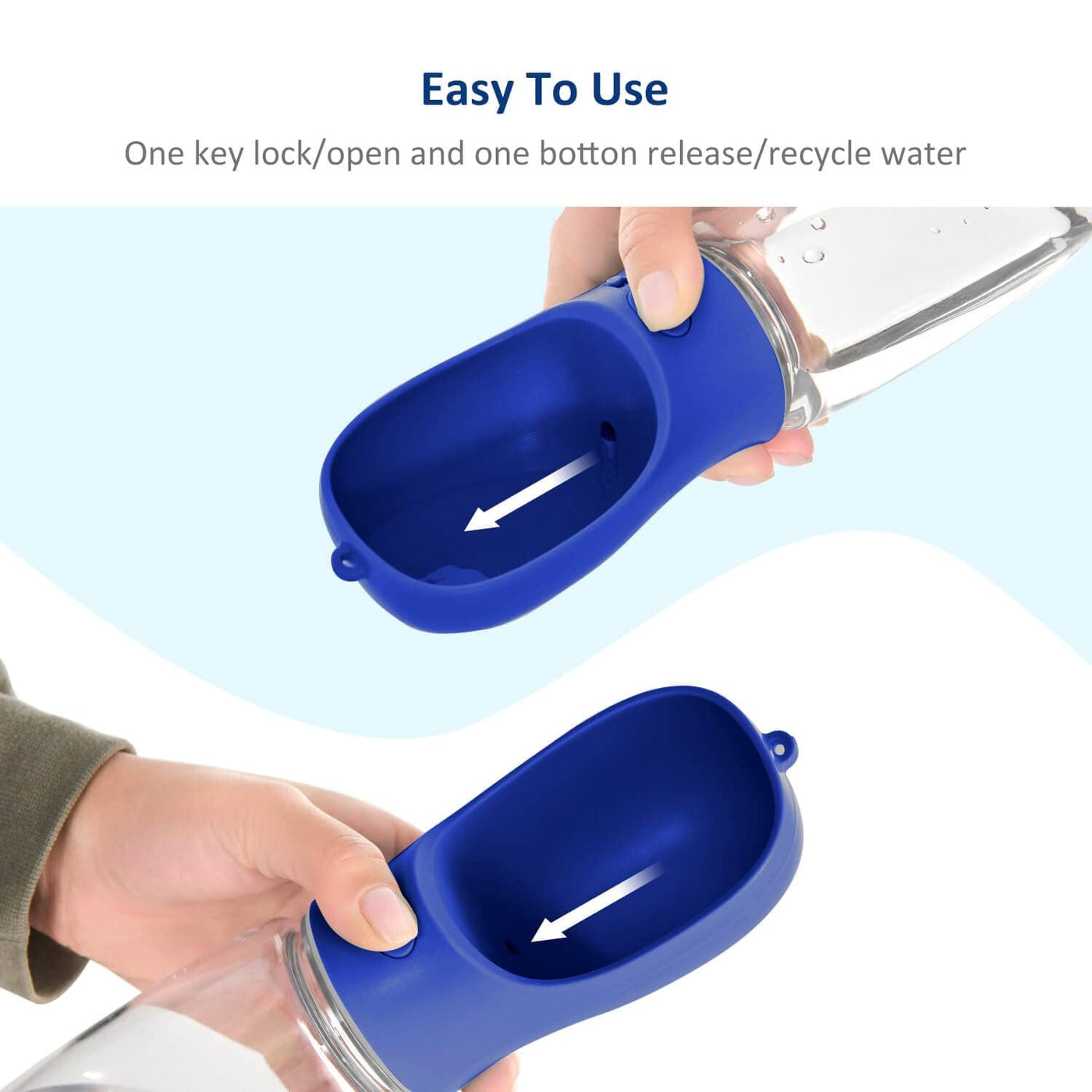 Leak-proof drinking bowl for dogs - Practical for walks, hiking & travel