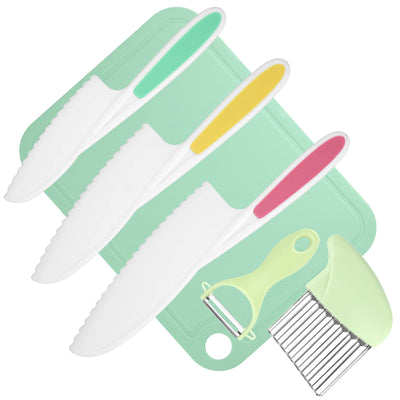 Children's knife set, 6-piece children's knife, children's cutting set kitchen set-3 child-safe