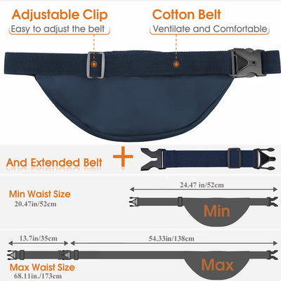 Ceinture Sac de taille étanche de grande capacité