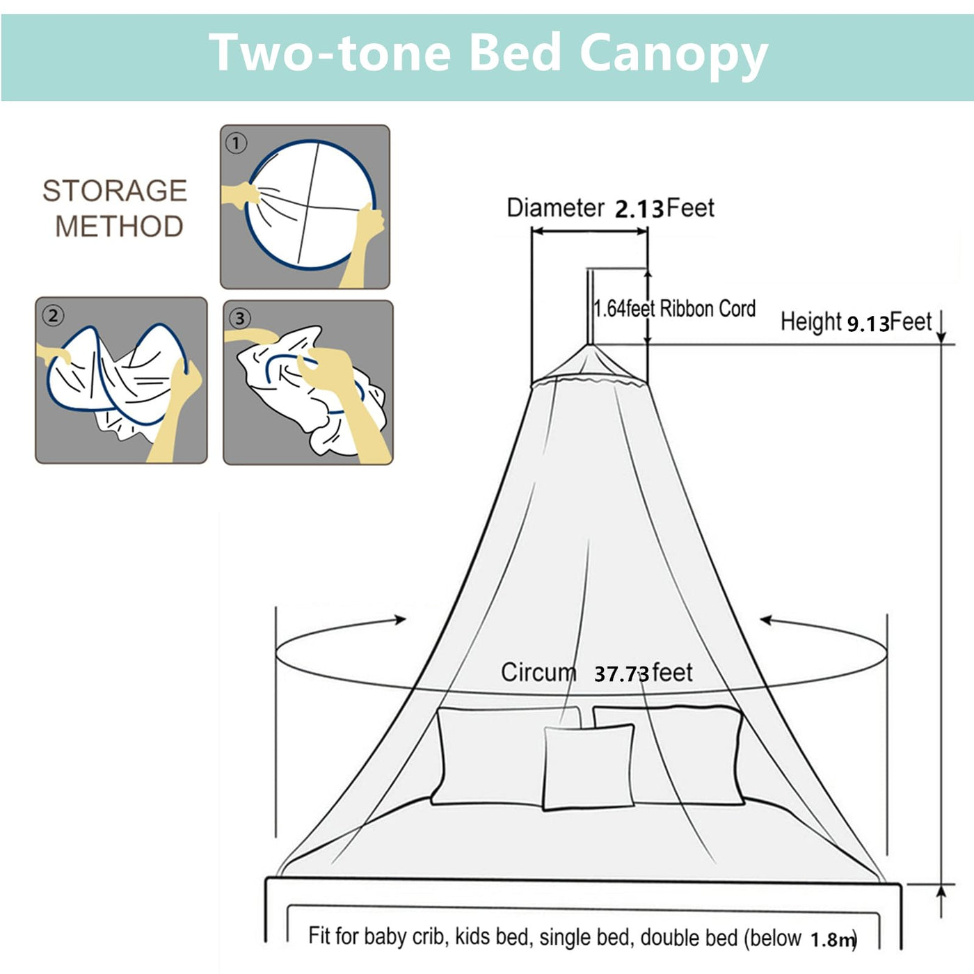 Moustiquaire de lit en dentelle avec lumières chaudes