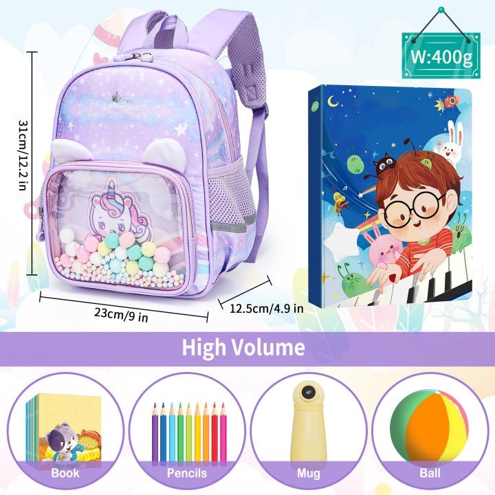 Kindergarten Rucksack Vorschule Kleinkind Schulrucksack mit Brustgurt