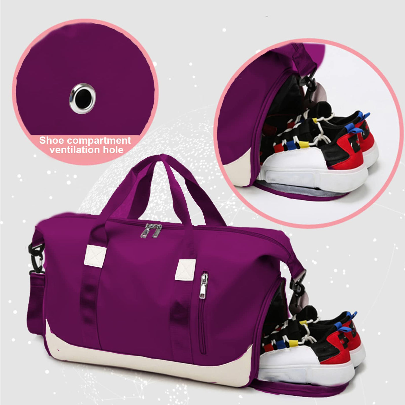 Sporttasche Reisetasche mit Schuhfach und Nassfach