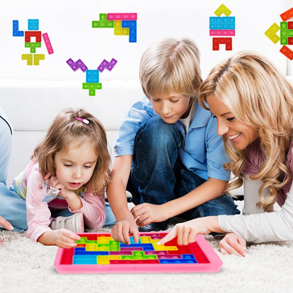 Puzzle Tetris Pop It game Plopper toy Pop Up toy Popit Anti Stress