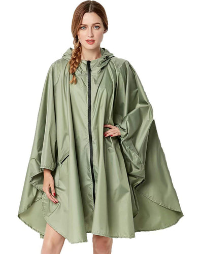 Rain poncho raincoat unisex rain jacket waterproof rain cape reusable with hood