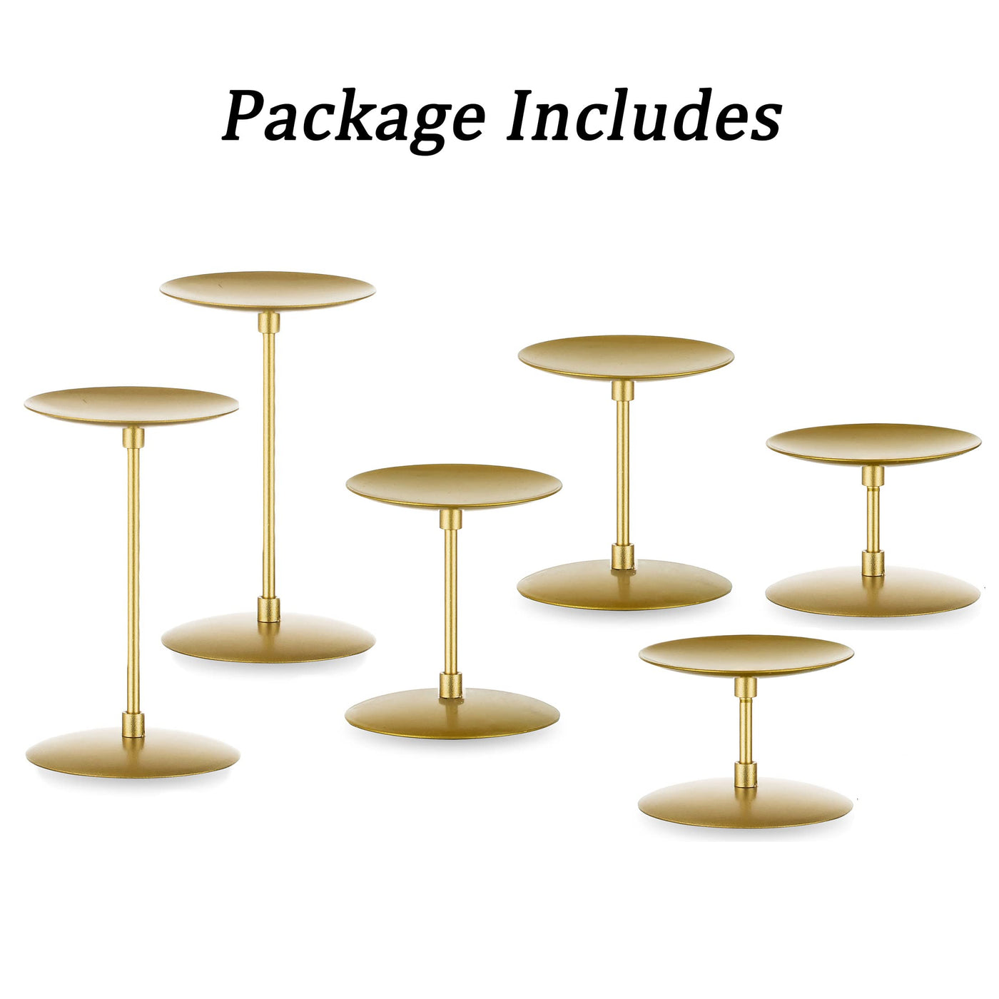 Metal candle holder Candle holder- for pillar candles Candles Advent wreath Set of 6 Vintage Modern Deco table decoration