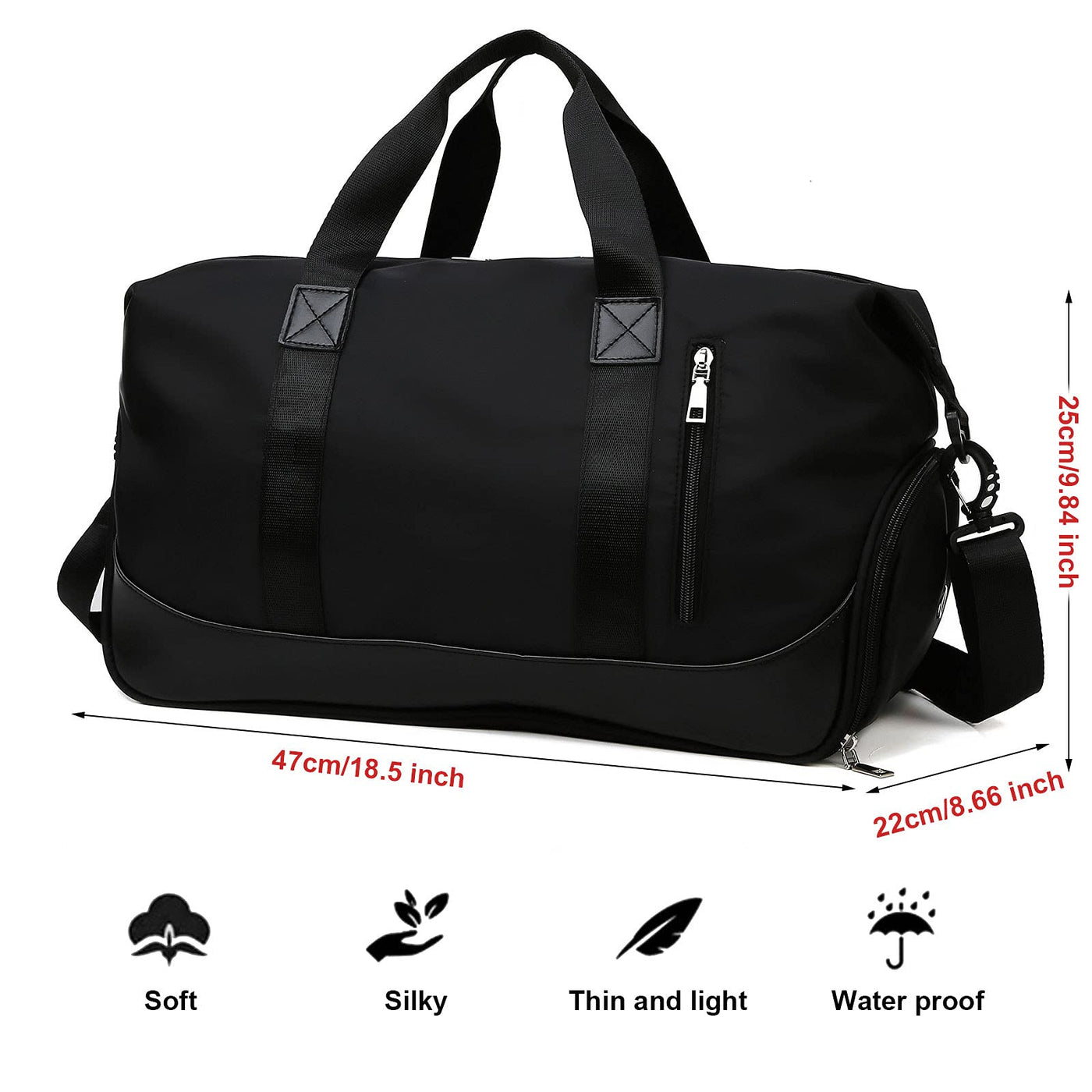 Sporttasche Reisetasche mit Schuhfach und Nassfach