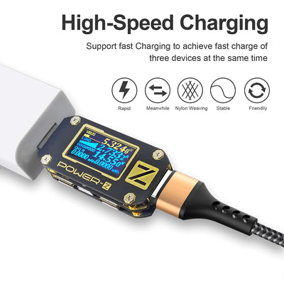 Multi USB Cable, Universal Charging Cable Nylon Quick 3 in 1