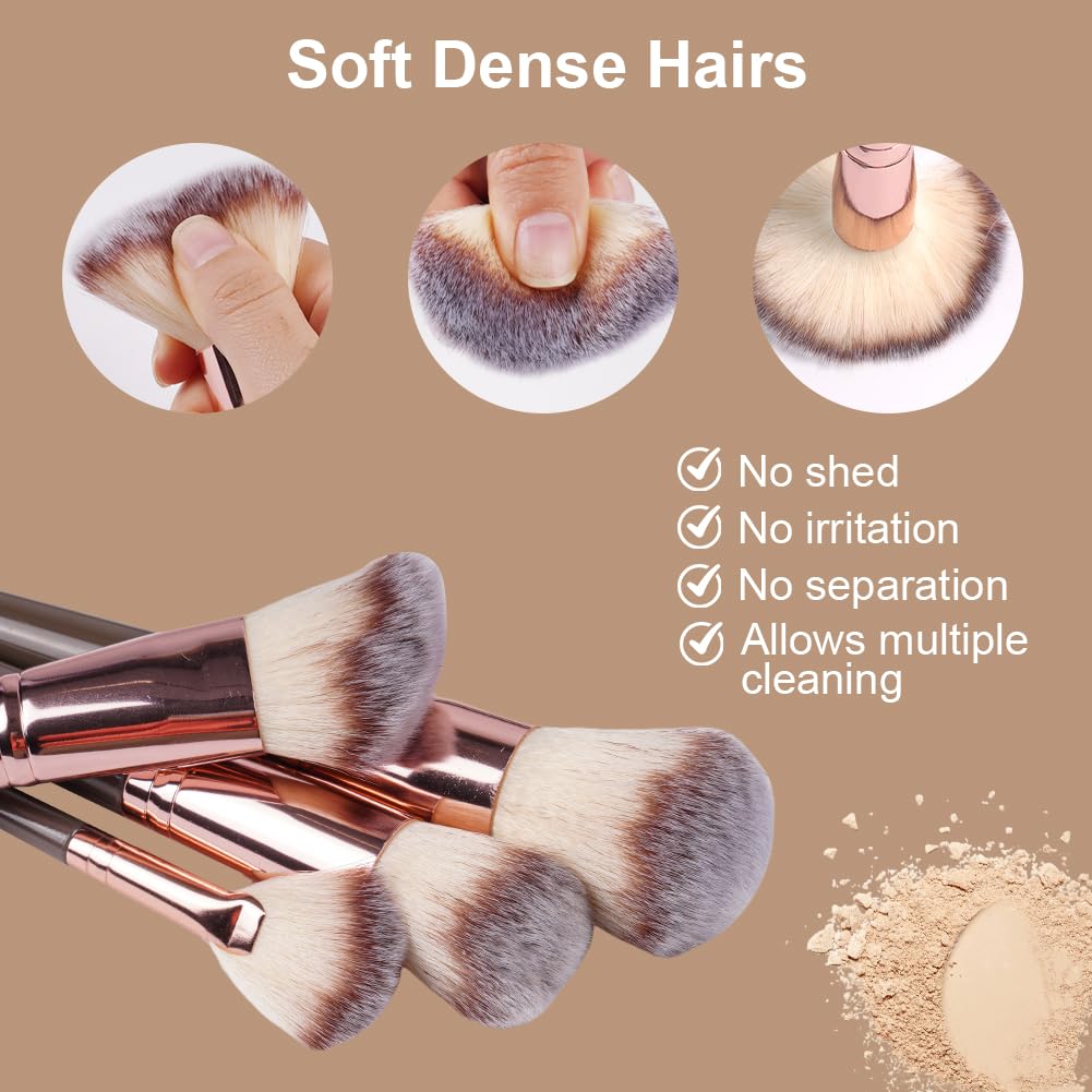 Brush Set Makeup, 15 Piece Professional Brush Set