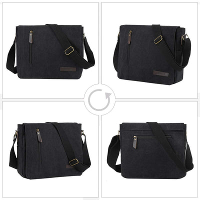 Messenger bag made of canvas shoulder bag shoulder bag for laptop vintage for work leisure