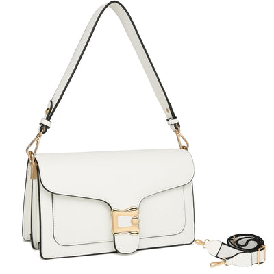 Sac à bandoulière sac de soirée pochette avec 2 bandoulières détachables fentes pour cartes de crédit